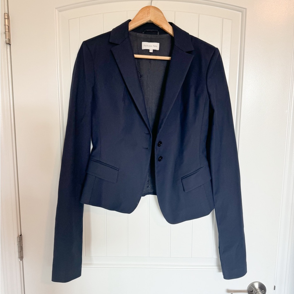 Patrizia Pepe Blue Blazer Tailored Fit size 46